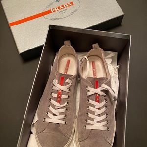 Prada suede low tops sneakers